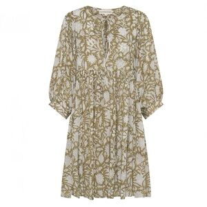 NEW Daughters Of India Kyra Mini Dress In Olive Size XXL